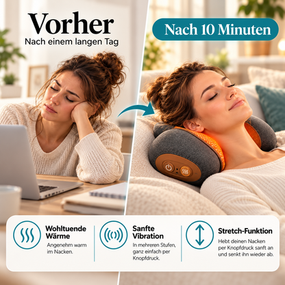 NeckEase - Wärme- & Massagekissen für den Nacken