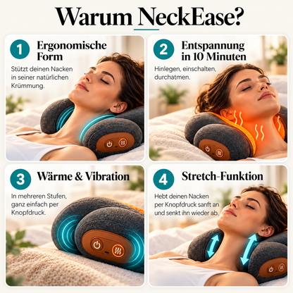 NeckEase - Wärme- & Massagekissen für den Nacken