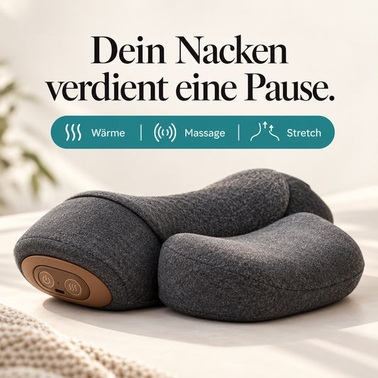 NeckEase - Wärme- & Massagekissen für den Nacken